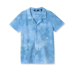 Boys Terry Knit Button Down Shirt