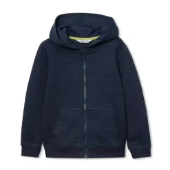 Boys Texture Knit Zip Up Hoodie