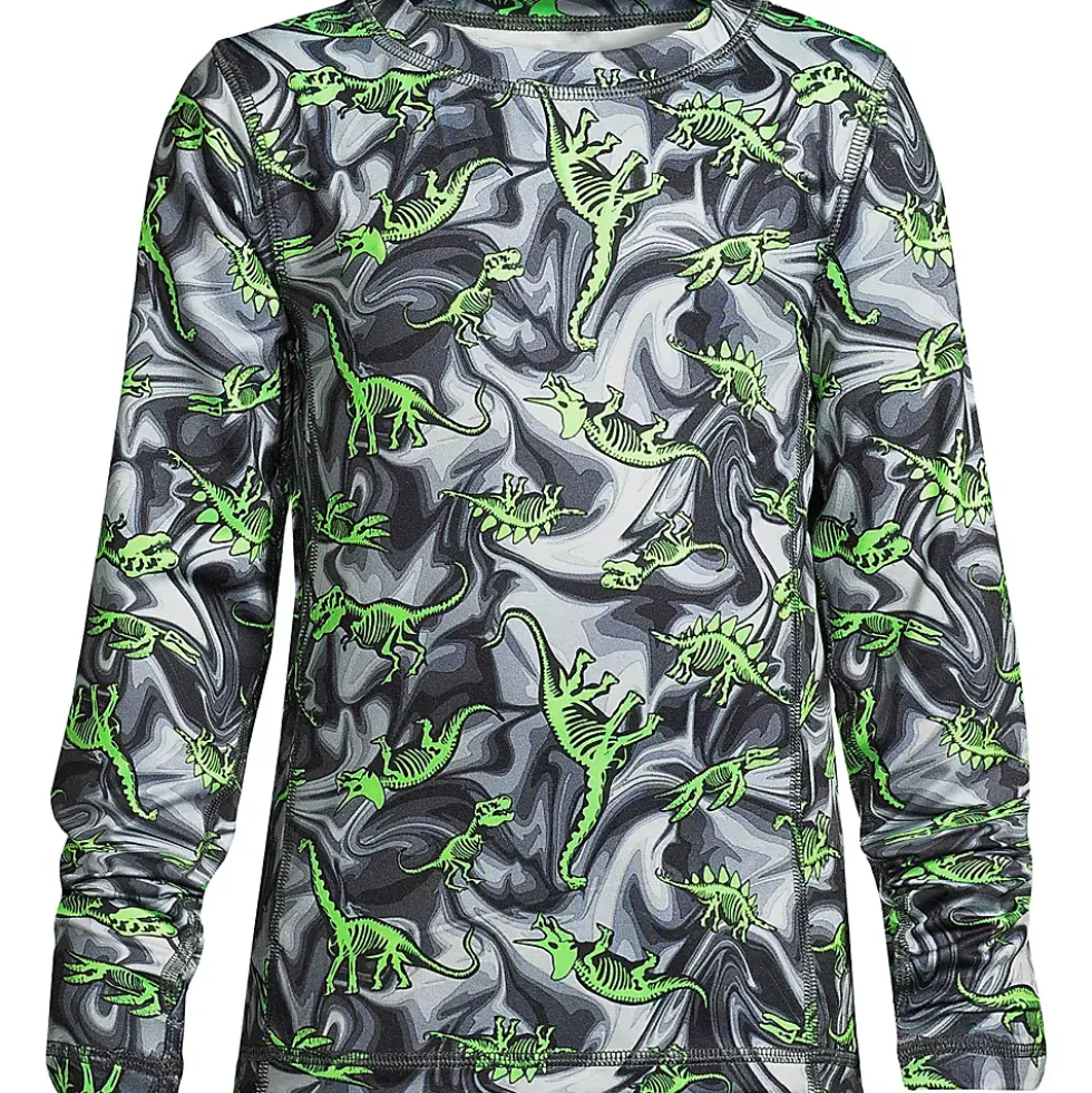 Boys Thermal Base Layer Long Underwear Thermaskin Crew Neck Shirt