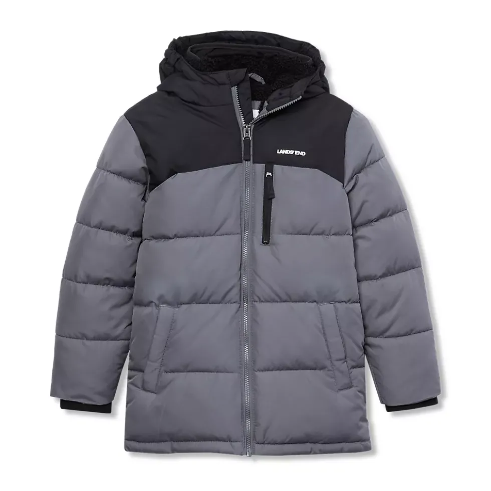 Boys Water Resistant Sherpa Lined Coat