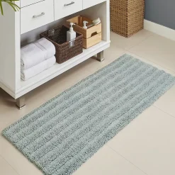 Cannon Cotton Striped Reversible Soft-Touch Bath Rug Runner