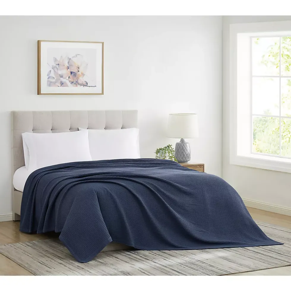 Cannon Heritage Cotton Waffle Weave Bed Blanket