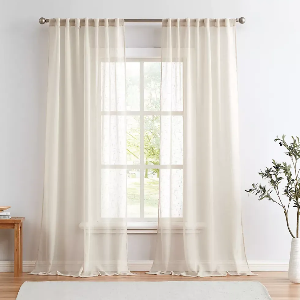 Cannon Sheer Window Panel Pair Curtains