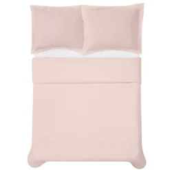 Cannon Solid Cotton Percale Duvet Cover Set