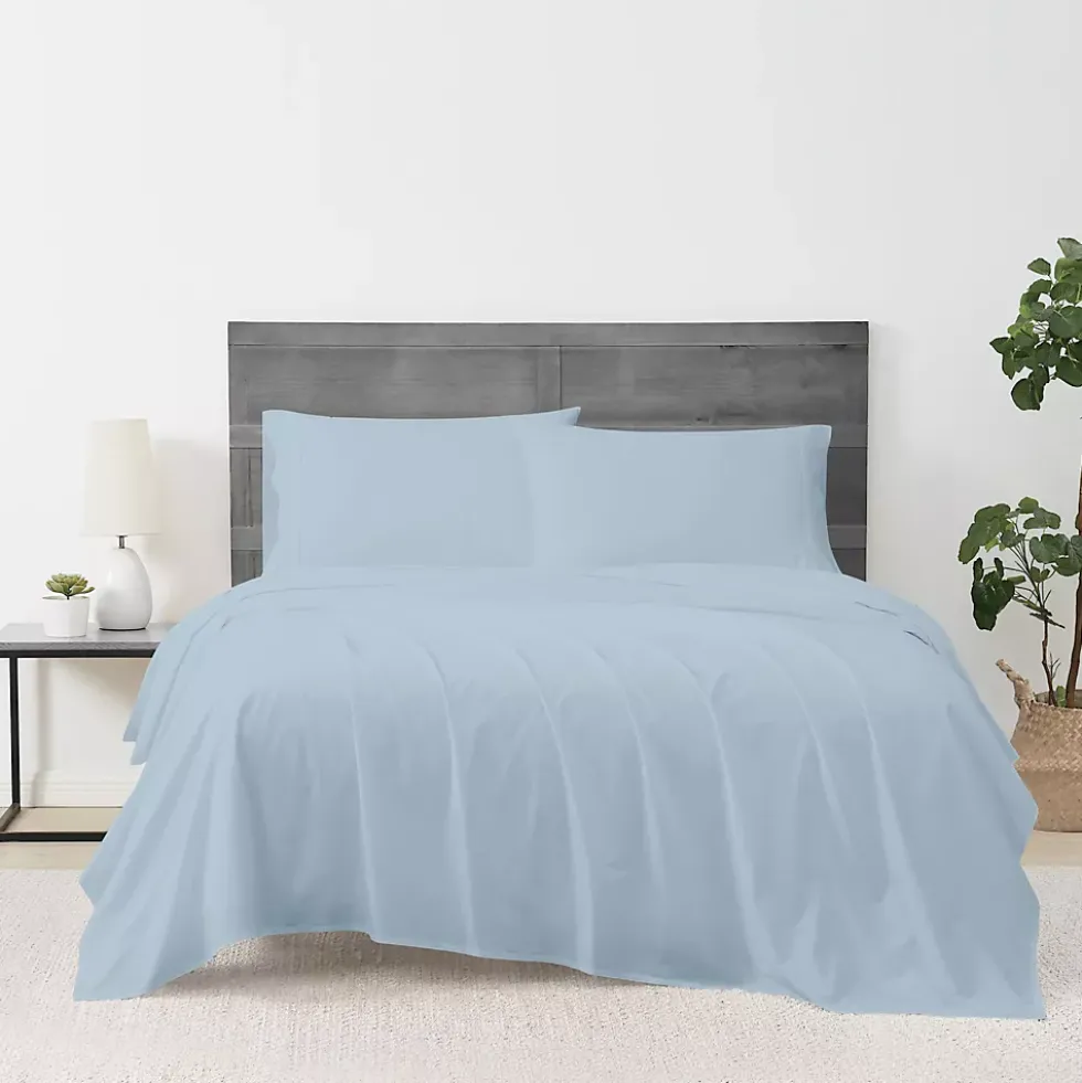 Cannon Solid Cotton Percale Sheet Set