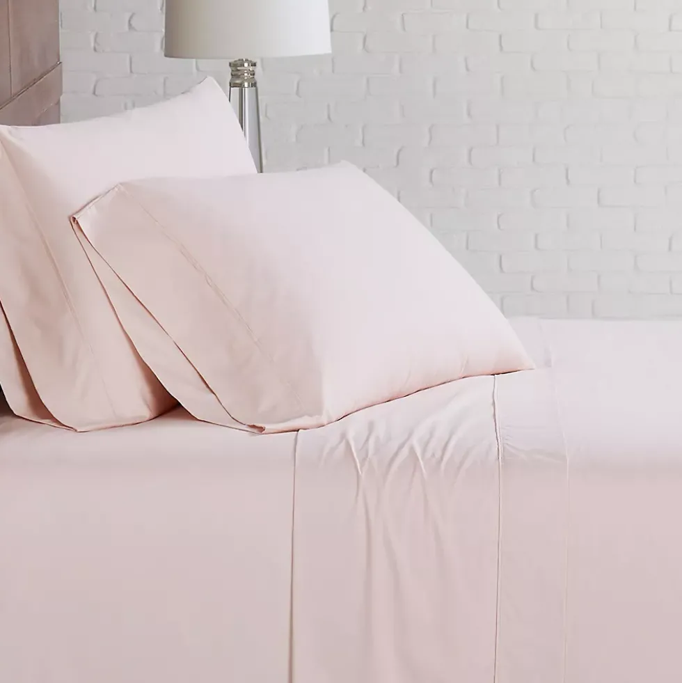 Cannon Solid Cotton Percale Sheet Set