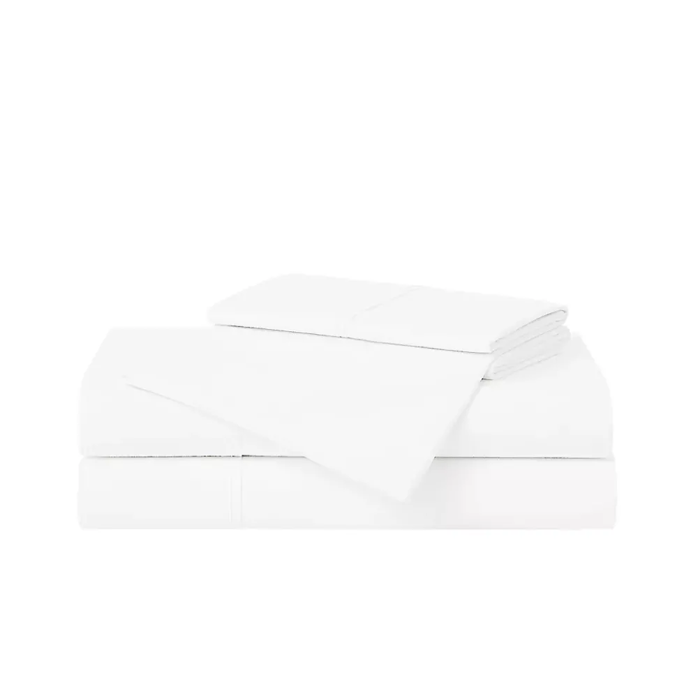 Cannon Solid Cotton Percale Sheet Set