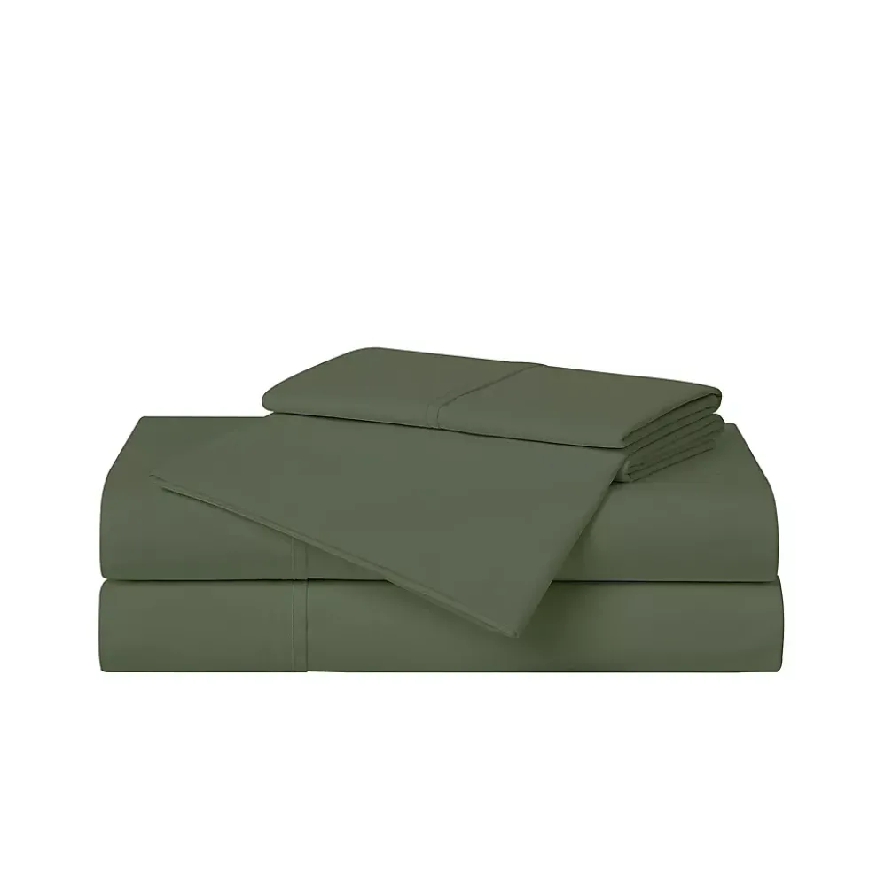 Cannon Solid Cotton Percale Sheet Set