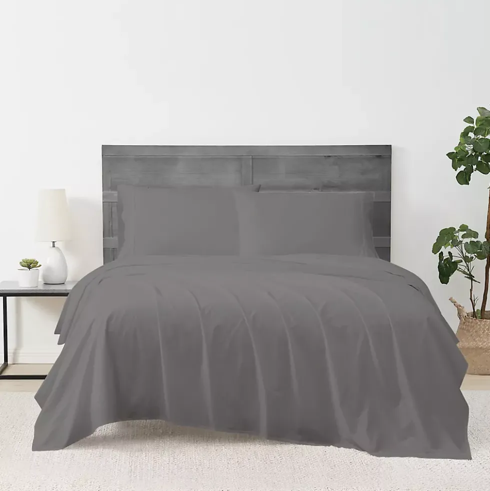Cannon Solid Cotton Percale Sheet Set