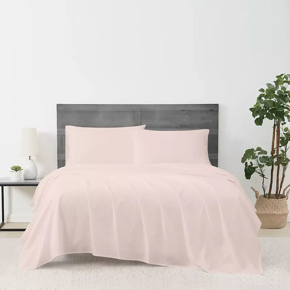 Cannon Solid Cotton Percale Sheet Set