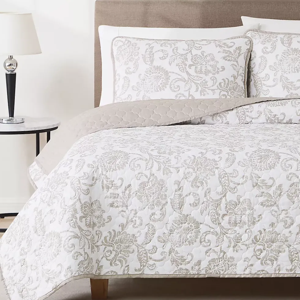 Cannon Sylvana Jacobean Quilt and Sham Set