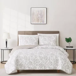 Cannon Sylvana Jacobean Quilt and Sham Set