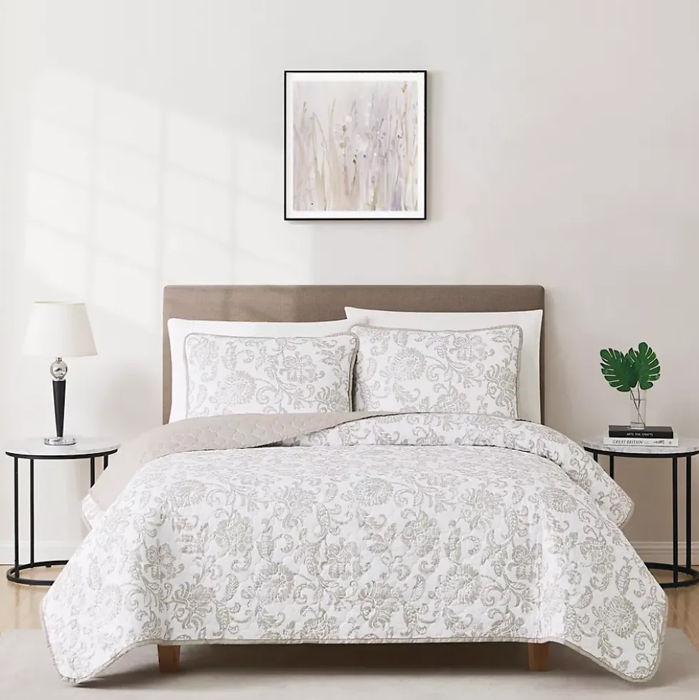 Cannon Sylvana Jacobean Quilt and Sham Set