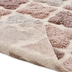 Chesapeake Alloy Moroccan Tile Cotton Anti Skid Bath Runner