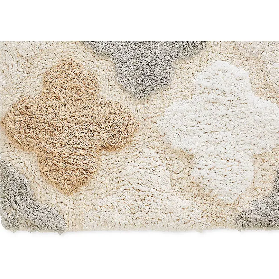 Chesapeake Alloy Moroccan Tile Cotton Anti Skid Bath Runner