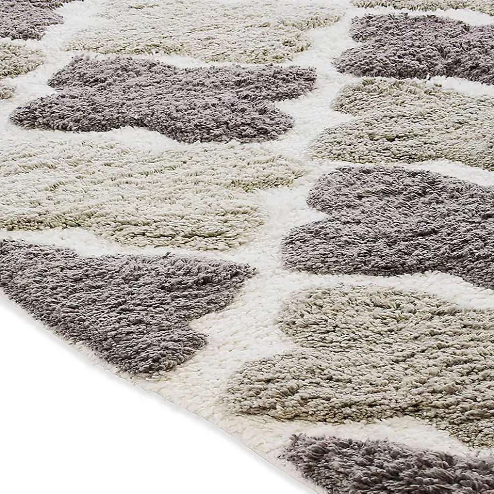 Chesapeake Alloy Moroccan Tile Cotton Anti Skid Bath Runner