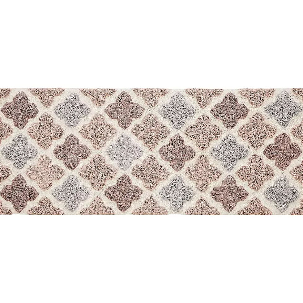 Chesapeake Alloy Moroccan Tile Cotton Anti Skid Bath Runner