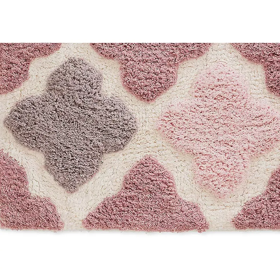 Chesapeake Alloy Moroccan Tile Cotton Anti Skid Bath Runner