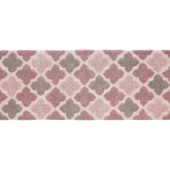 Chesapeake Alloy Moroccan Tile Cotton Anti Skid Bath Runner