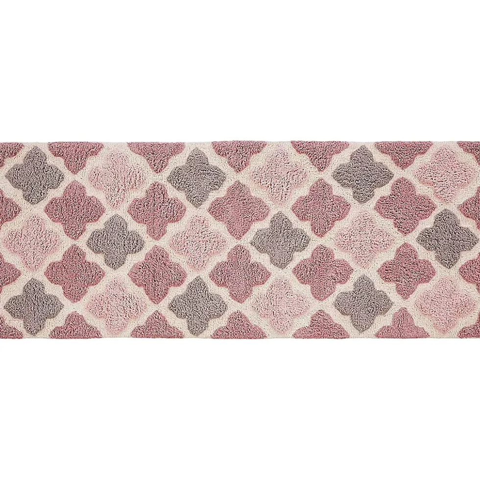 Chesapeake Alloy Moroccan Tile Cotton Anti Skid Bath Runner