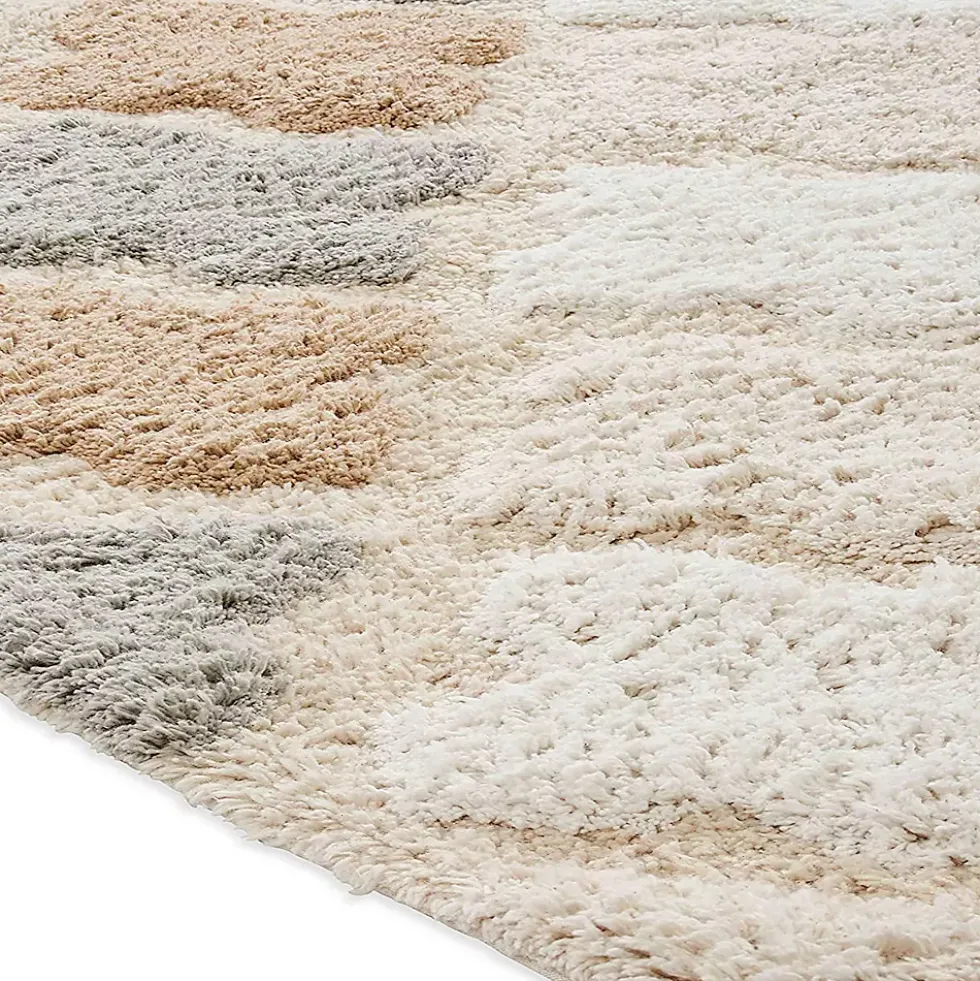 Chesapeake Alloy Moroccan Tile Cotton Anti Skid Bath Runner