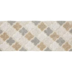 Chesapeake Alloy Moroccan Tile Cotton Anti Skid Bath Runner