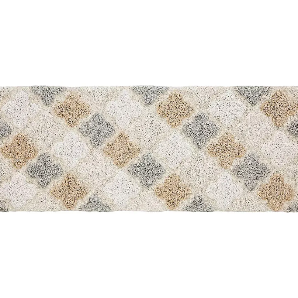 Chesapeake Alloy Moroccan Tile Cotton Anti Skid Bath Runner