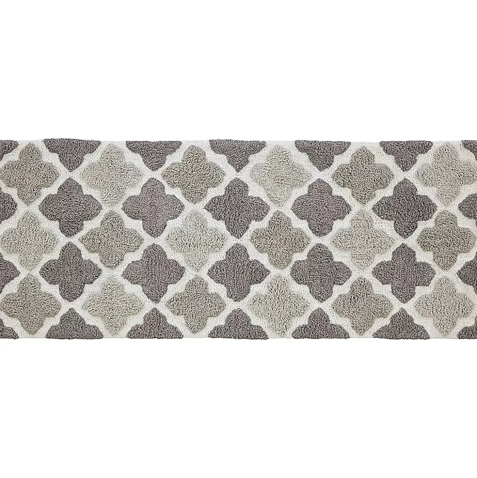 Chesapeake Alloy Moroccan Tile Cotton Anti Skid Bath Runner