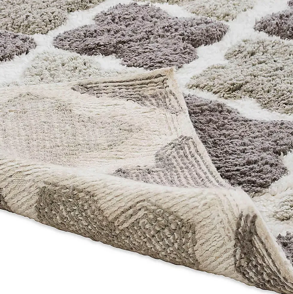 Chesapeake Alloy Moroccan Tile Cotton Anti Skid Bath Runner