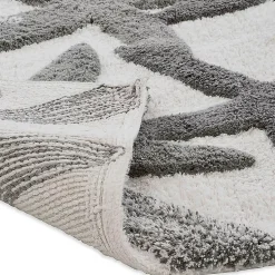Chesapeake Ariel Star Pattern Cotton Anti Skid 2 Piece Bath Rug Set