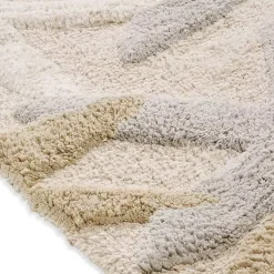 Chesapeake Ariel Star Pattern Cotton Anti Skid 2 Piece Bath Rug Set