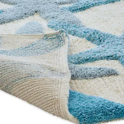 Chesapeake Ariel Star Pattern Cotton Anti Skid 2 Piece Bath Rug Set