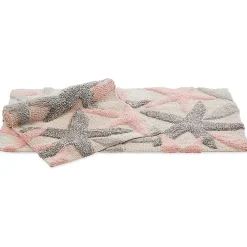 Chesapeake Ariel Star Pattern Cotton Anti Skid 2 Piece Bath Rug Set