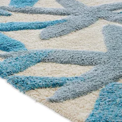 Chesapeake Ariel Star Pattern Cotton Anti Skid 2 Piece Bath Rug Set