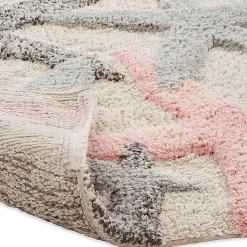 Chesapeake Ariel Star Pattern Cotton Anti Skid 2 Piece Bath Rug Set