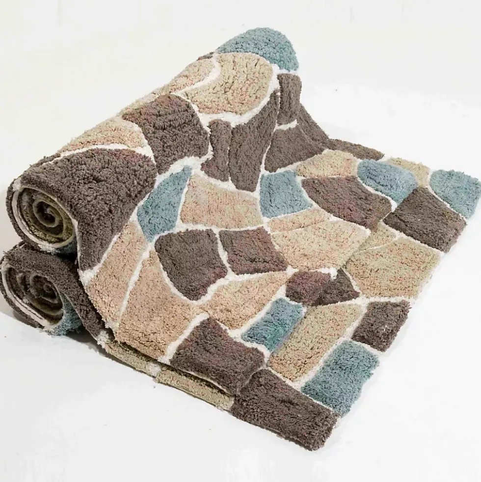 Chesapeake Boulder Cotton Anti Skid 2 Piece Bath Rug Set
