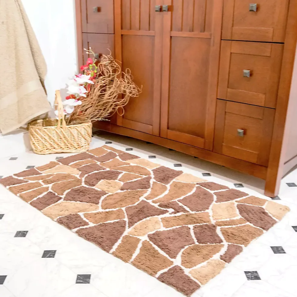 Chesapeake Boulder Cotton Anti Skid 2 Piece Bath Rug Set