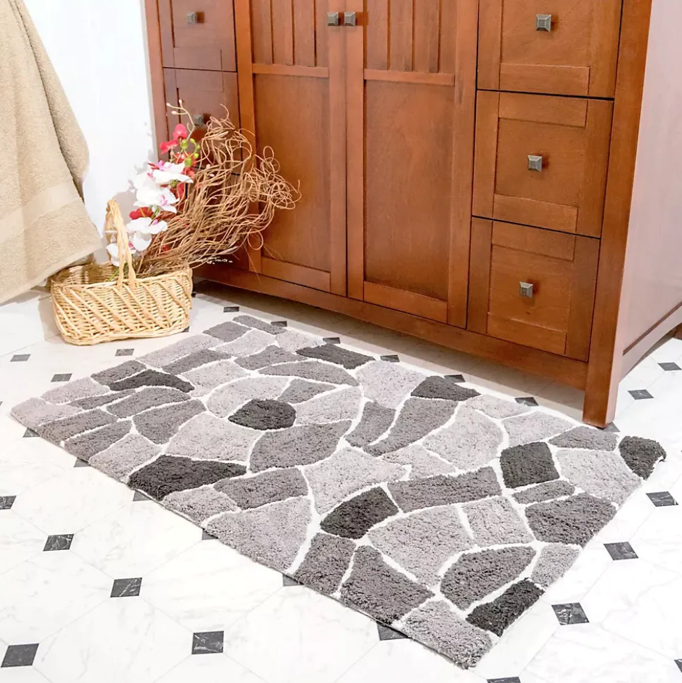 Chesapeake Boulder Cotton Anti Skid 2 Piece Bath Rug Set