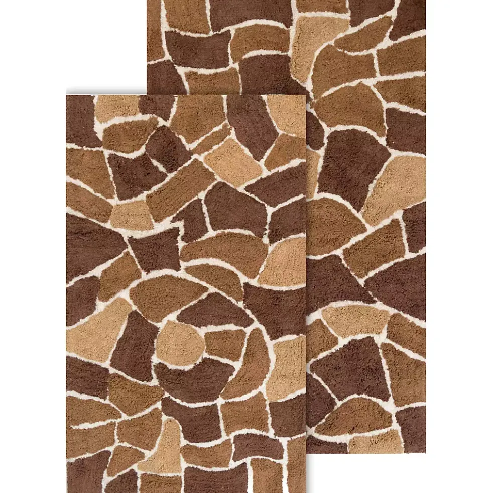 Chesapeake Boulder Cotton Anti Skid 2 Piece Bath Rug Set