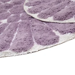 Chesapeake Bursting Flower Cotton Anti Skid 2 Piece Round Bath Rug Set