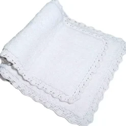 Chesapeake Crochet Cotton Anti Skid 2 Piece Bath Rug Set