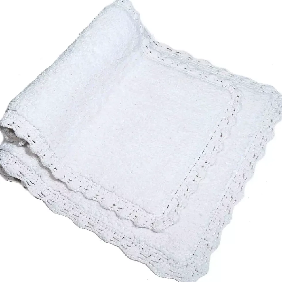 Chesapeake Crochet Cotton Anti Skid 2 Piece Bath Rug Set