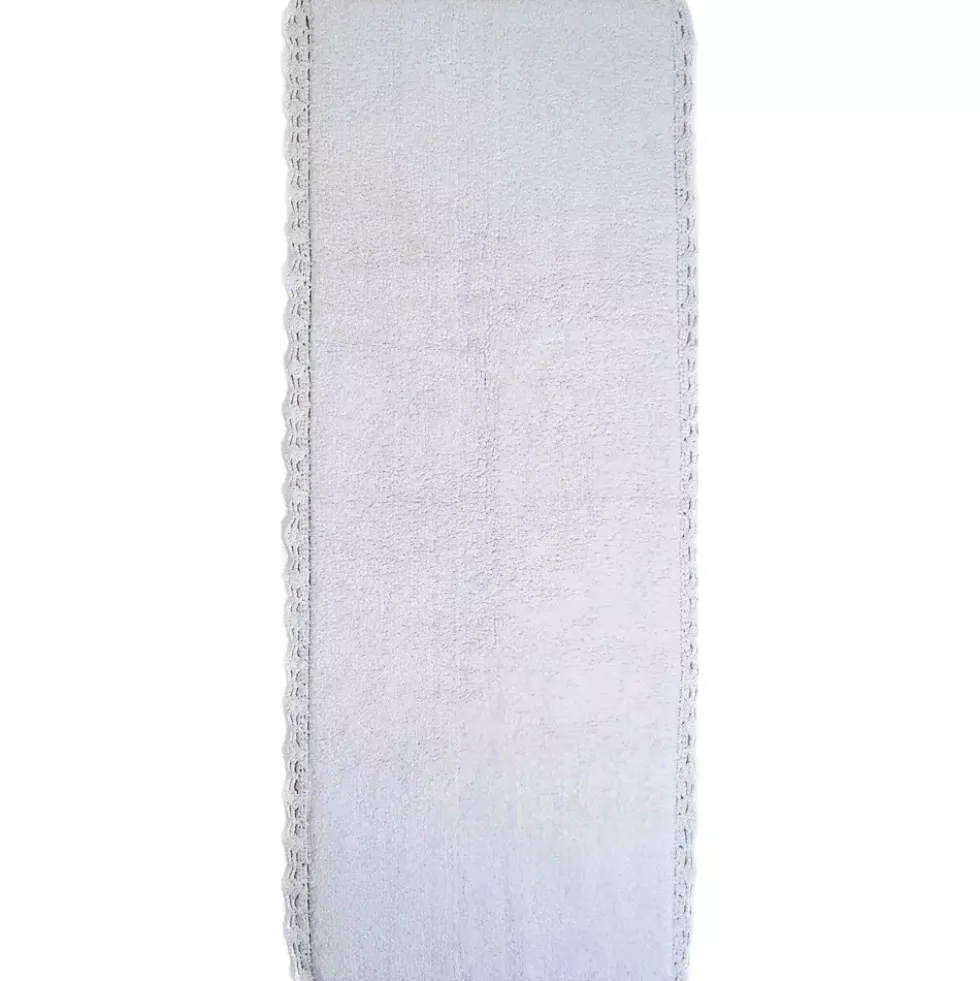 Chesapeake Crochet Cotton Anti Skid Bath Runner