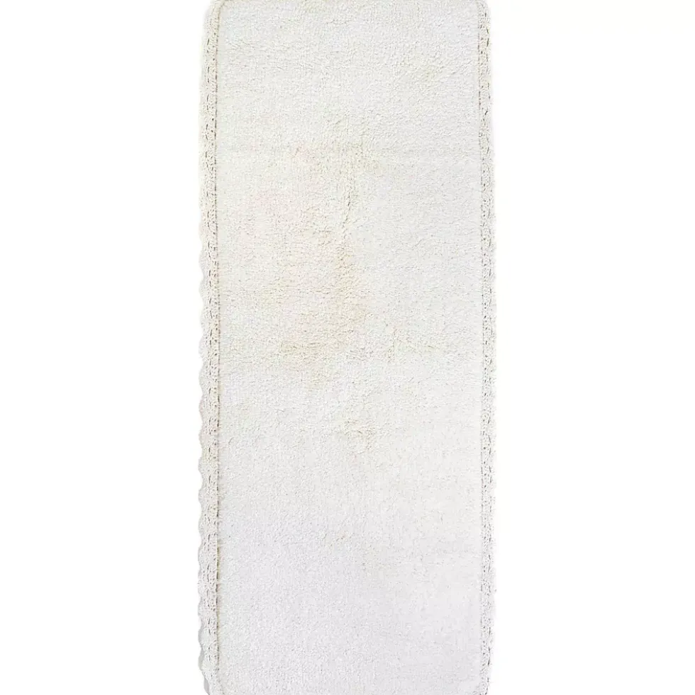 Chesapeake Crochet Cotton Anti Skid Bath Runner