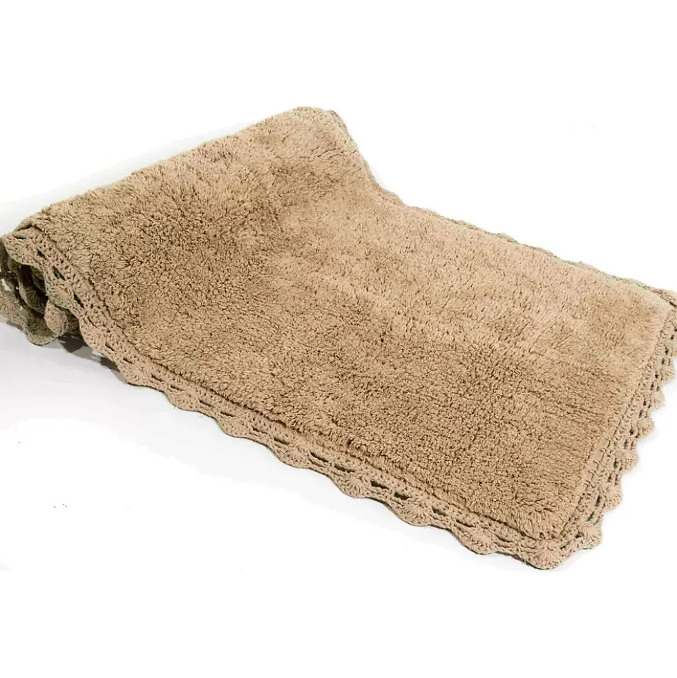 Chesapeake Crochet Cotton Anti Skid Bath Runner