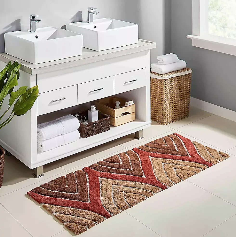Chesapeake Davenport Cotton Anti Skid Bath Runner