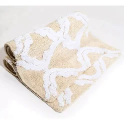 Chesapeake Double Quatrefoil Cotton Anti Skid 2 Piece Bath Rug Set