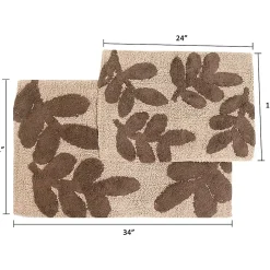 Chesapeake Monte Carlo Cotton Anti Skid 2 Piece Bath Rug Set
