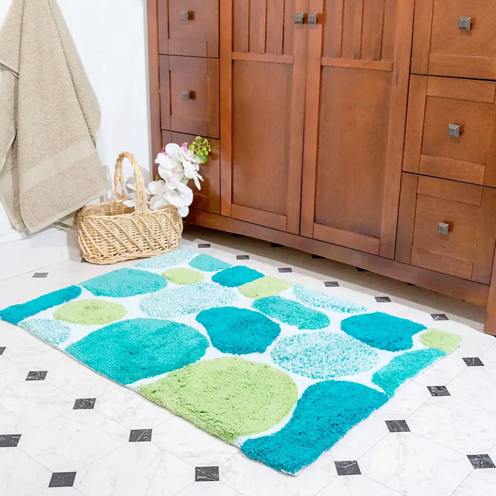 Chesapeake Pebbles Cotton Non-Skid 24''x36'' Bath Runner