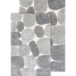 Chesapeake Pebbles Cotton Non-Skid 20''x32'' Bath Rug - Set of 2
